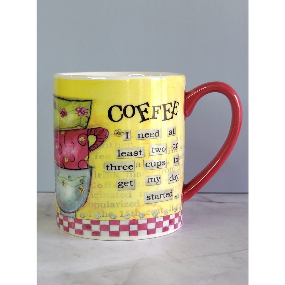 Lang Coffee Two or Three Cups Ceramic Mug with Artwork by Lisa Kaus 17oz 5001351 - Picture 2 of 10